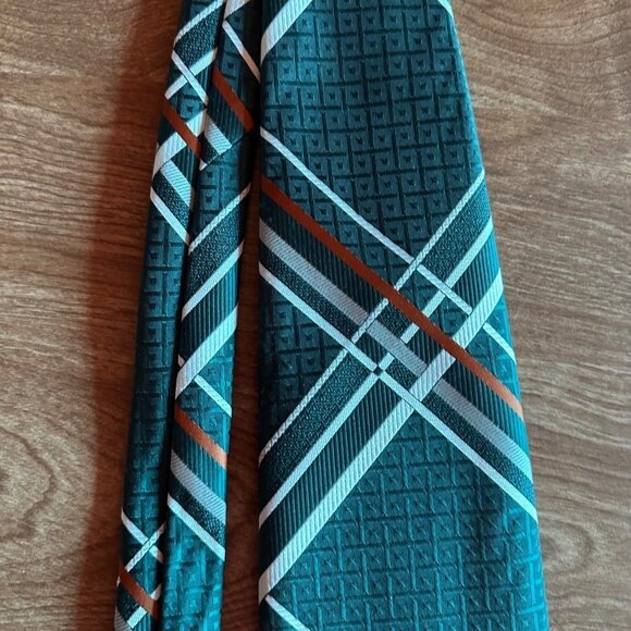 Vintage Damon Green 70s 80s Striped Tie - Picture 9 of 16